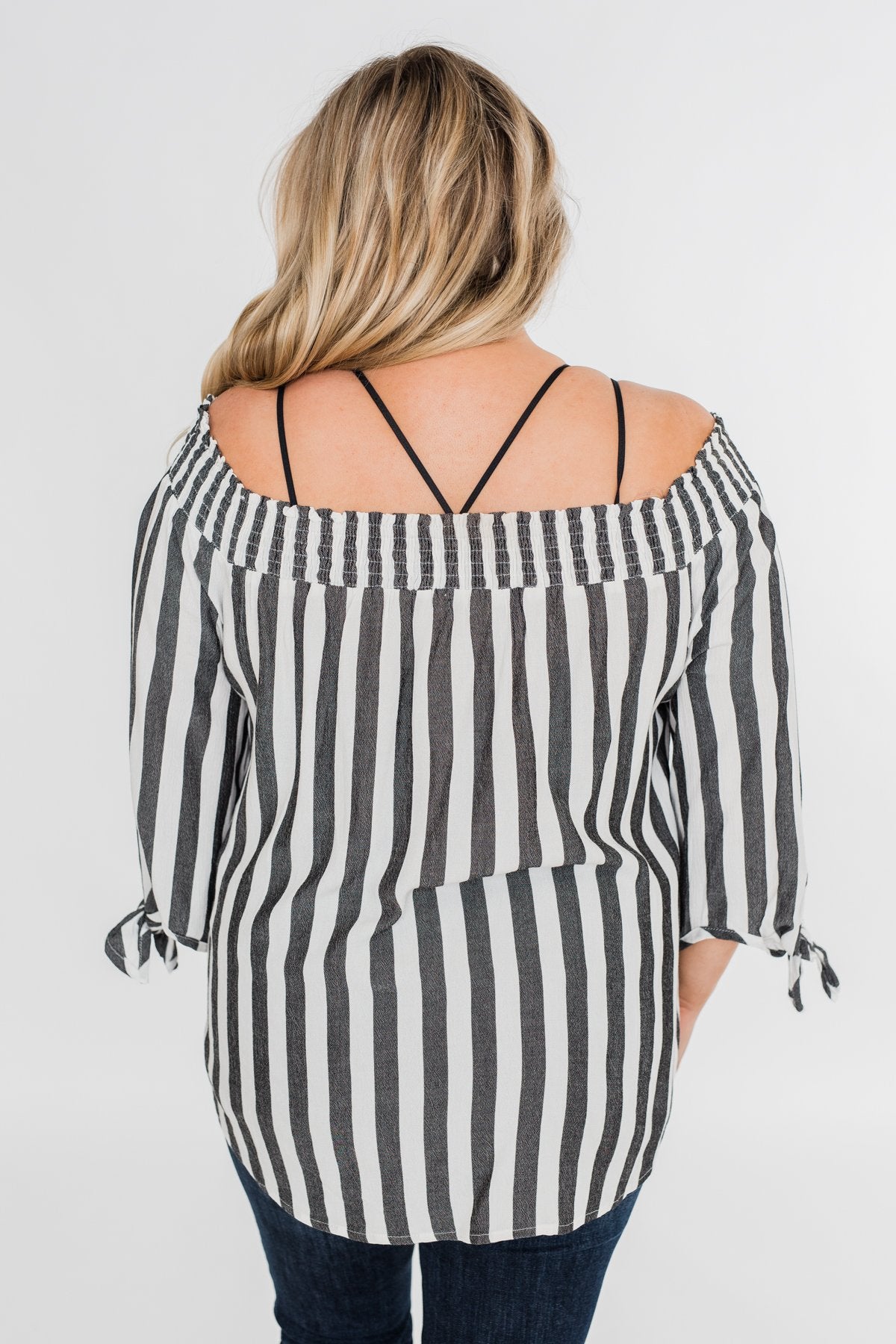 Summer On You Off the Shoulder Top- Black