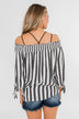 Summer On You Off the Shoulder Top- Black