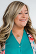Around The Design Necklace- Blush