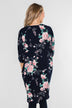 Start With Forever Floral Kimono- Navy