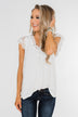 All I've Ever Needed Lace Top- Off White