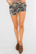 Camouflage Denim Shorts
