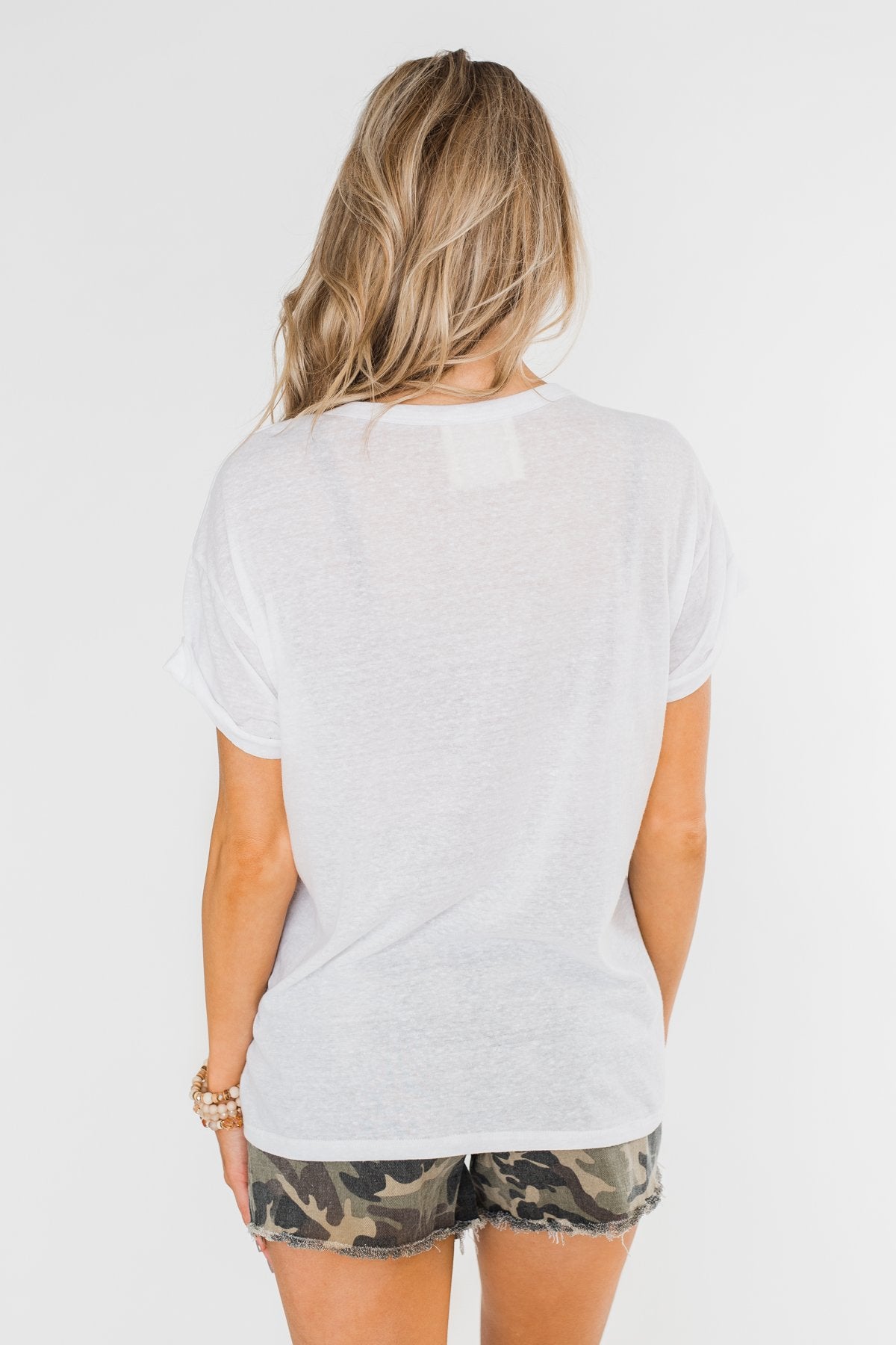 "Wife Life" Short Sleeve Top- White