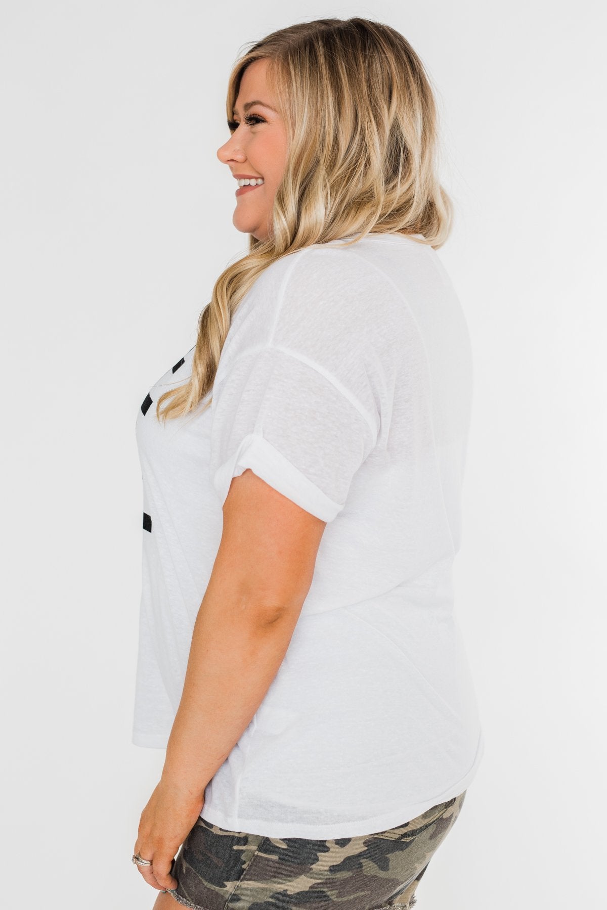 "Wife Life" Short Sleeve Top- White