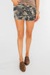Camouflage Denim Shorts