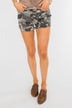 Camouflage Denim Shorts