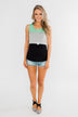 Start Today Color Block Tank Top- Mint