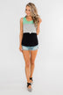 Start Today Color Block Tank Top- Mint