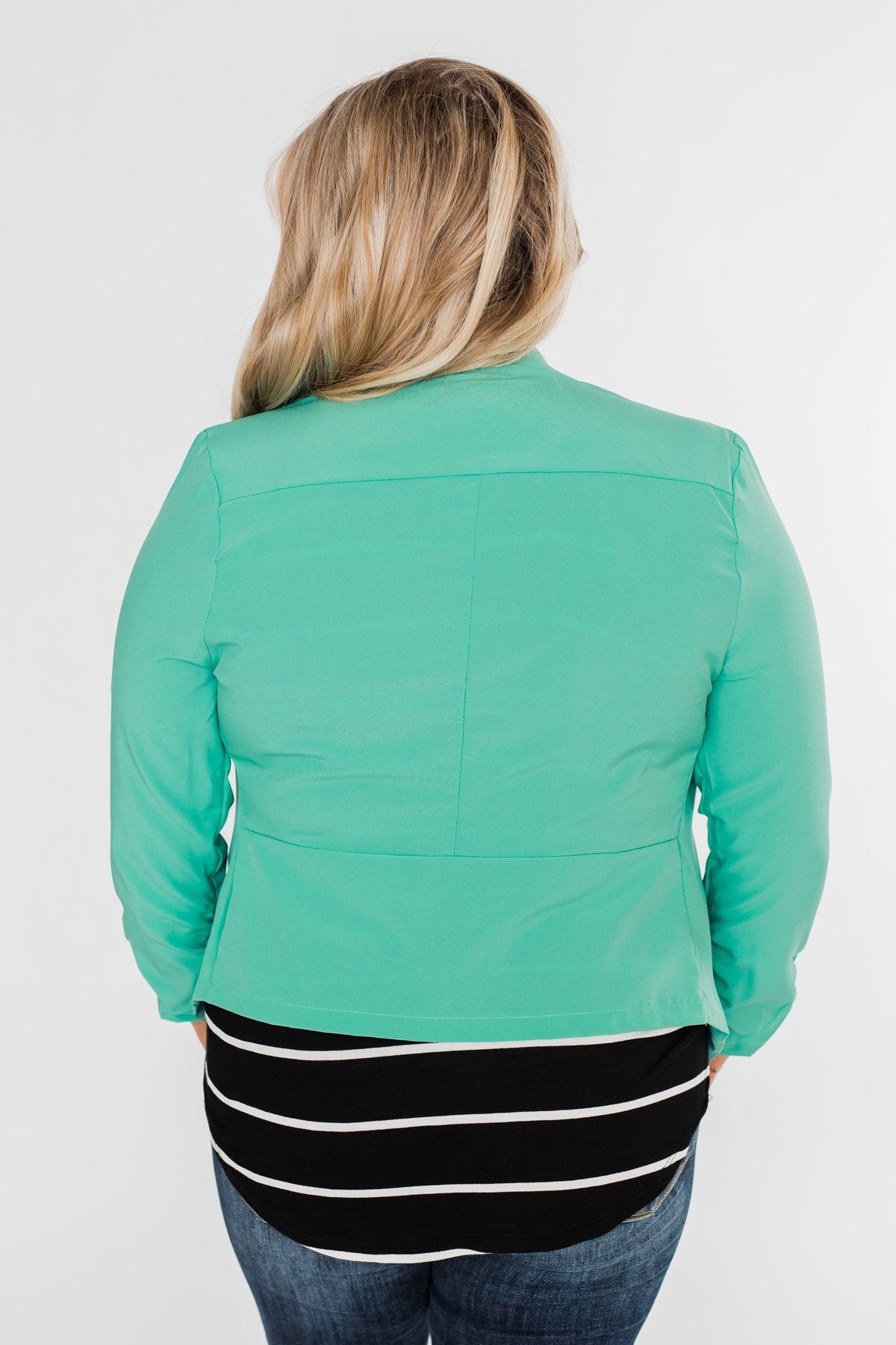 Keep It Professional Blazer- Mint