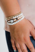 Dazzling Bracelet Set- Blush & White