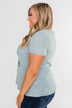 Dream, Love, Inspire, Believe Graphic Tee- Powder Blue
