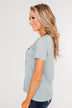 Dream, Love, Inspire, Believe Graphic Tee- Powder Blue