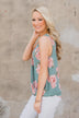 My Best Self Tank Top - Sea Foam Floral