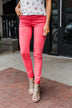 Celebrity Pink Skinny Jeans- Lipstick