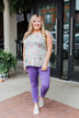 Sparkle For You Star Racerback Tank Top- Grey