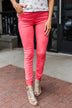 Celebrity Pink Skinny Jeans- Lipstick