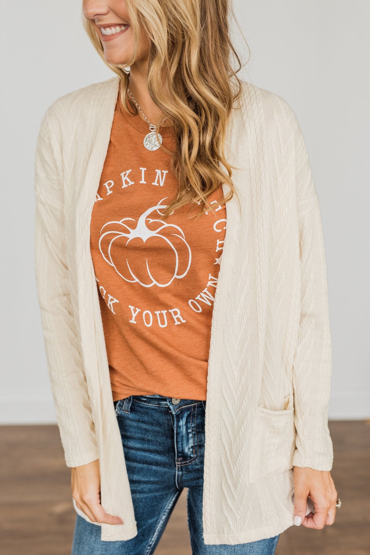 "Pumpkin Patch, Pick Your Own" Graphic Tee- Copper