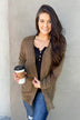 Have My Heart Velvet Chenille Cardigan- Mocha