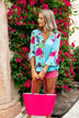Reversible Tote- Fuchsia/Ivory
