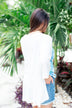 In The Breeze Bell Sleeve Kimono- Off White