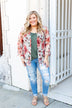 Sing A Little Louder Floral Kimono- Taupe