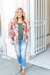 Sing A Little Louder Floral Kimono- Taupe