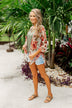 Sing A Little Louder Floral Kimono- Taupe