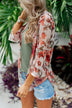 Sing A Little Louder Floral Kimono- Taupe