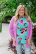 Time To Be Alive Drape Cardigan- Orchid