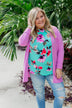 Time To Be Alive Drape Cardigan- Orchid