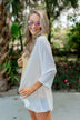 In The Breeze Bell Sleeve Kimono- Off White