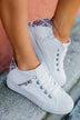 Blowfish Melondrop Sneakers- White Smoked Canvas