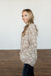 Lost Without You Leopard Top- Light Taupe