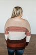 Ready For Snow Sequin Striped Sweater- Beige, Brown, Burgundy