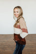 Ready For Snow Sequin Striped Sweater- Beige, Brown, Burgundy