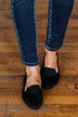 JellyPop Marrianne Flats- Black Knitted
