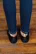JellyPop Marrianne Flats- Black Knitted
