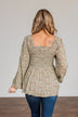 Going In Style Smock Babydoll Top- Light Olive