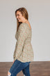 Going In Style Smock Babydoll Top- Light Olive