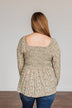 Going In Style Smock Babydoll Top- Light Olive