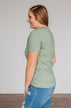 "Farm Fresh Christmas Trees" Graphic Tee- Sage