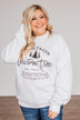 "Farm Fresh Christmas Trees" Graphic Crewneck- White