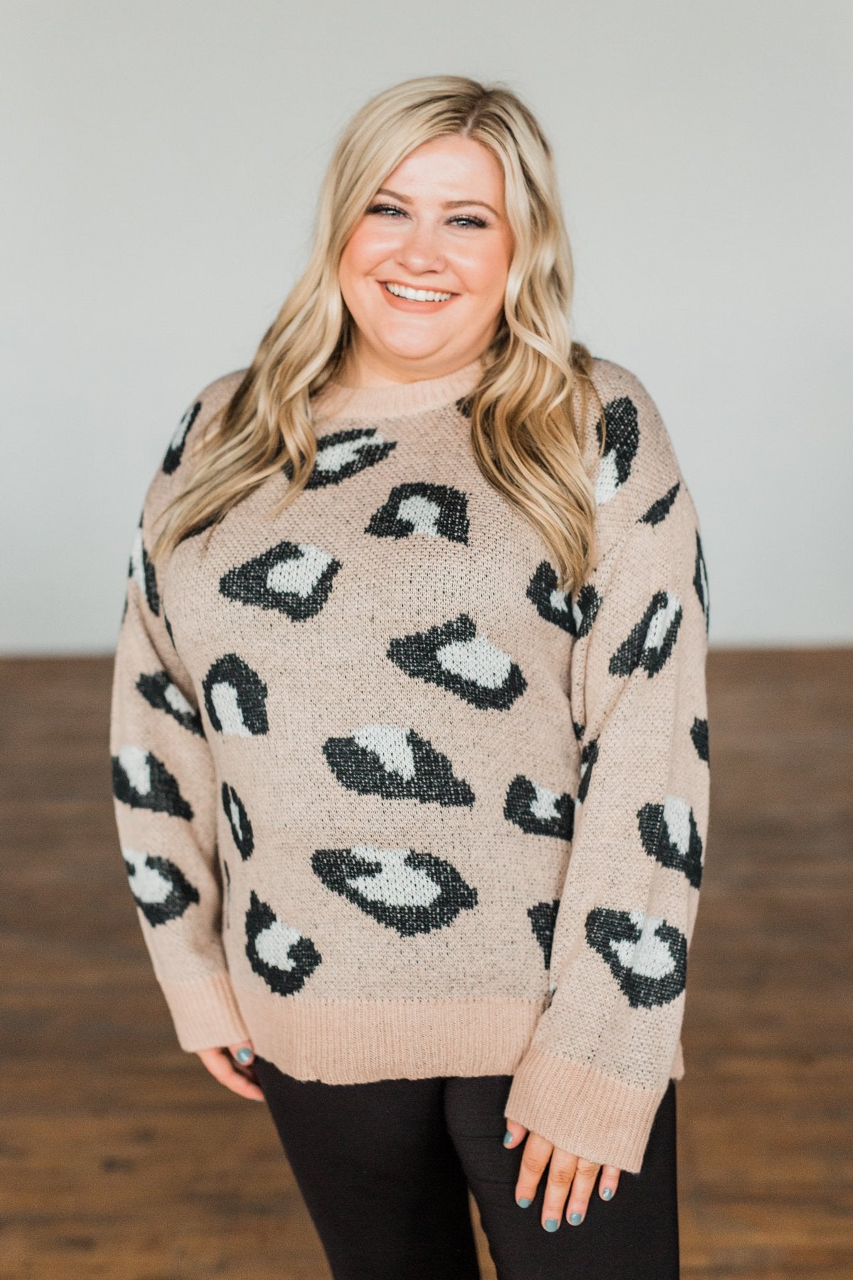 Fate: Ease On By Cream White Ombre Leopard Sweater – Shop the Mint