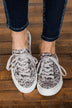 Blowfish Mikkie Sneakers- Grey Ocean Leopard