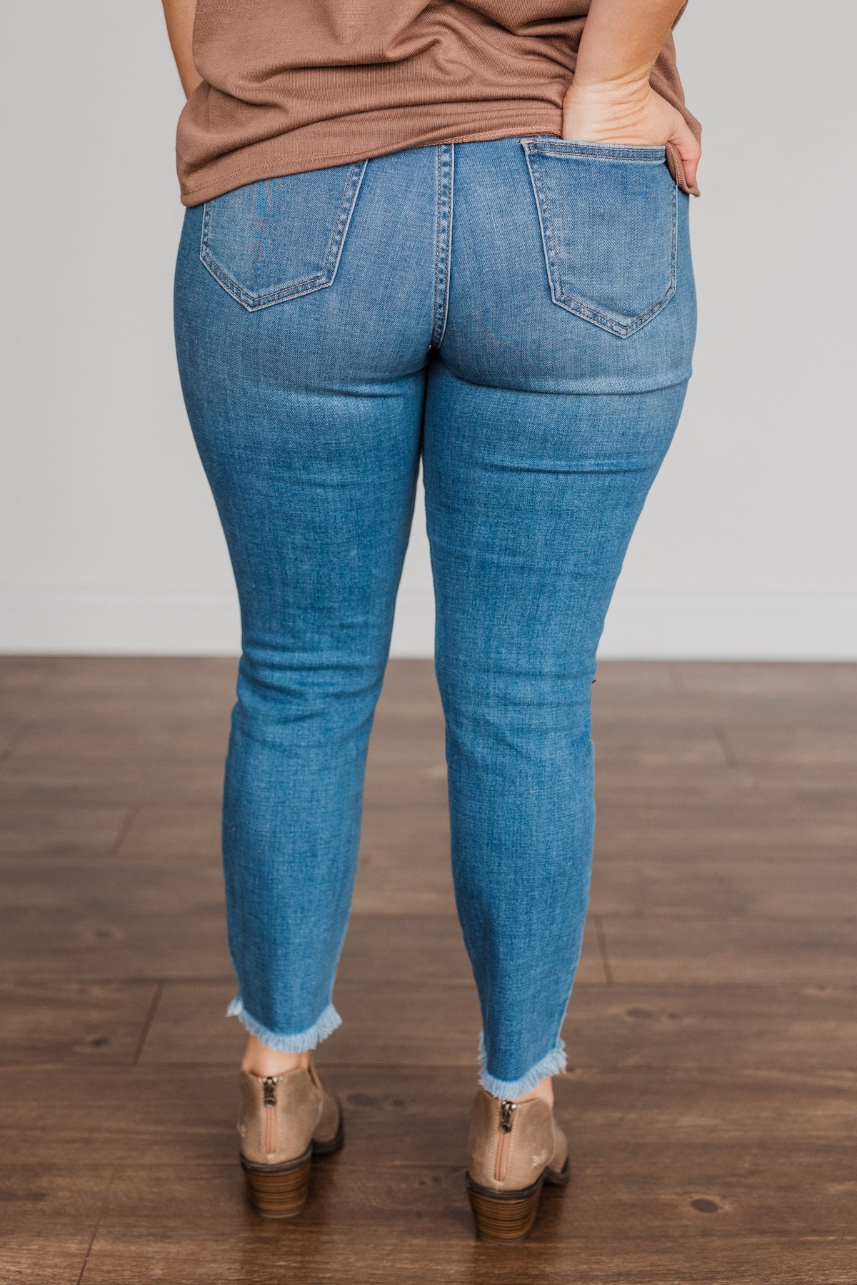 Cello Distressed Skinny Jeans- Athena Wash