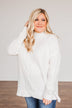 Snowflake Kisses Knit Sweater- Ivory
