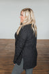 Cherishing Moments Turtle Neck Sweater- Heathered Black