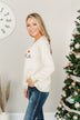 "Coffee" Graphic Pullover Top- Beige
