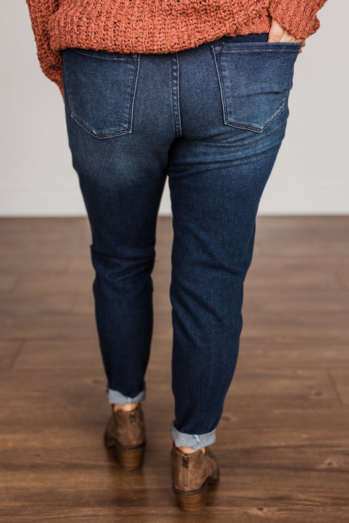 KanCan High Rise Skinny Ankle- Tabitha Dark Wash