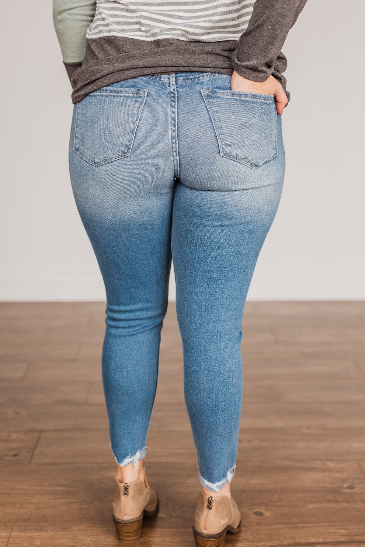 KanCan High Rise Skinny Ankle- Tabitha Wash